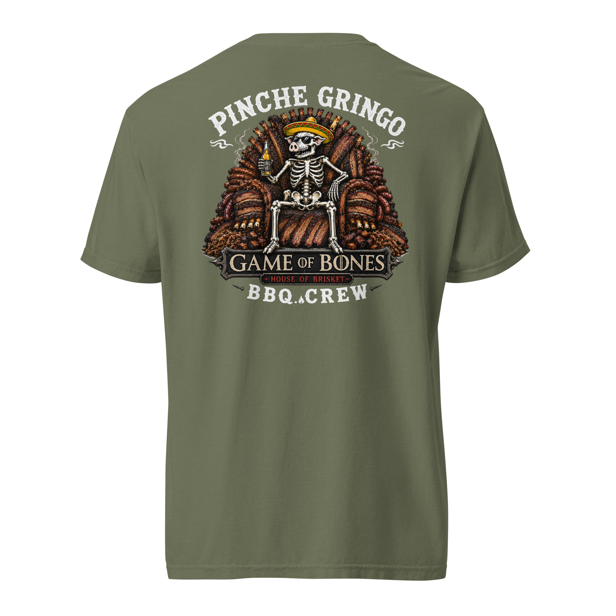 Pinche Gringo BBQ Crew Game Of Bones Shirt