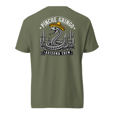 Pinche Gringo Arizona Crew Skeleton Snake Shirt