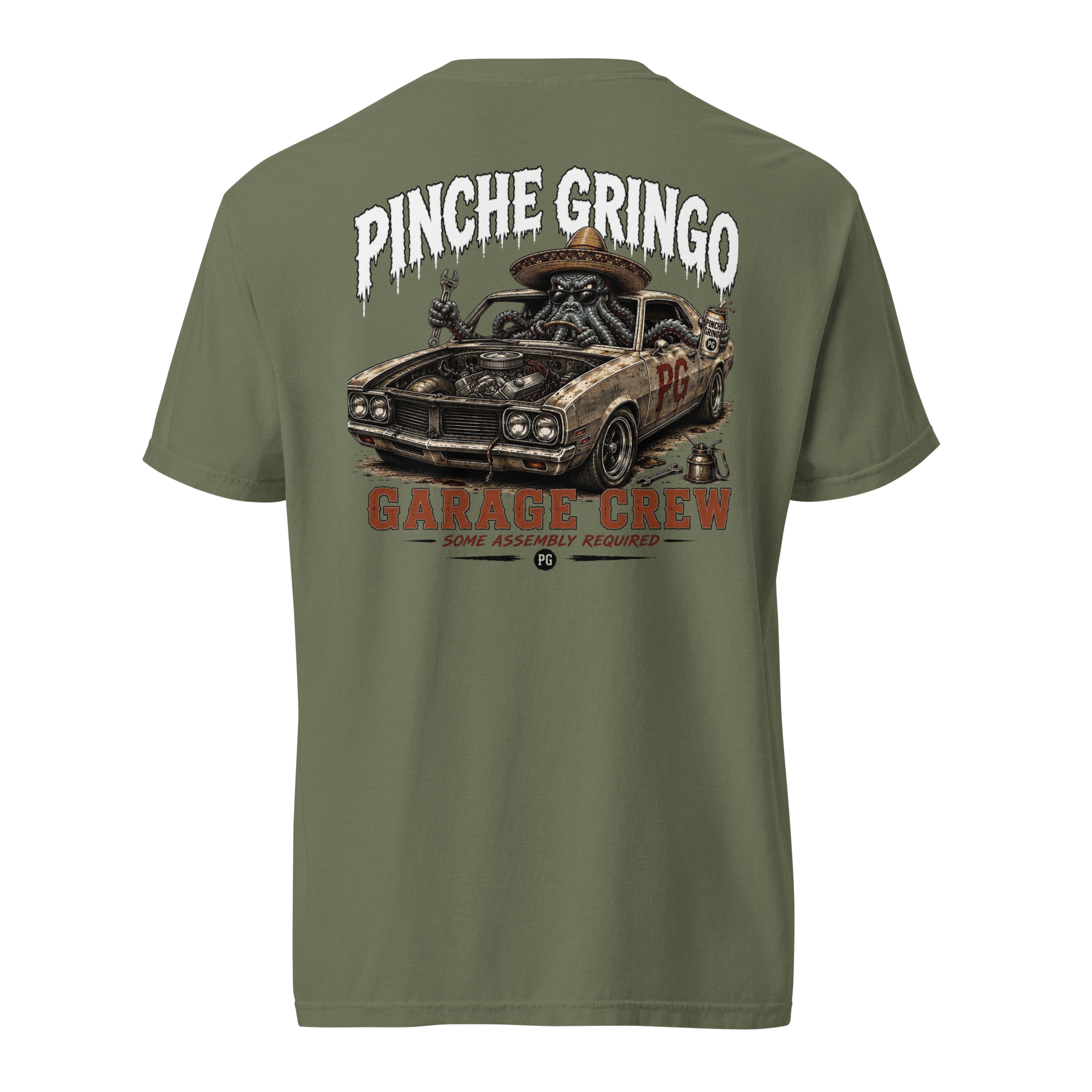 Pinche Gringo Garage Crew OctoWrench Shirt