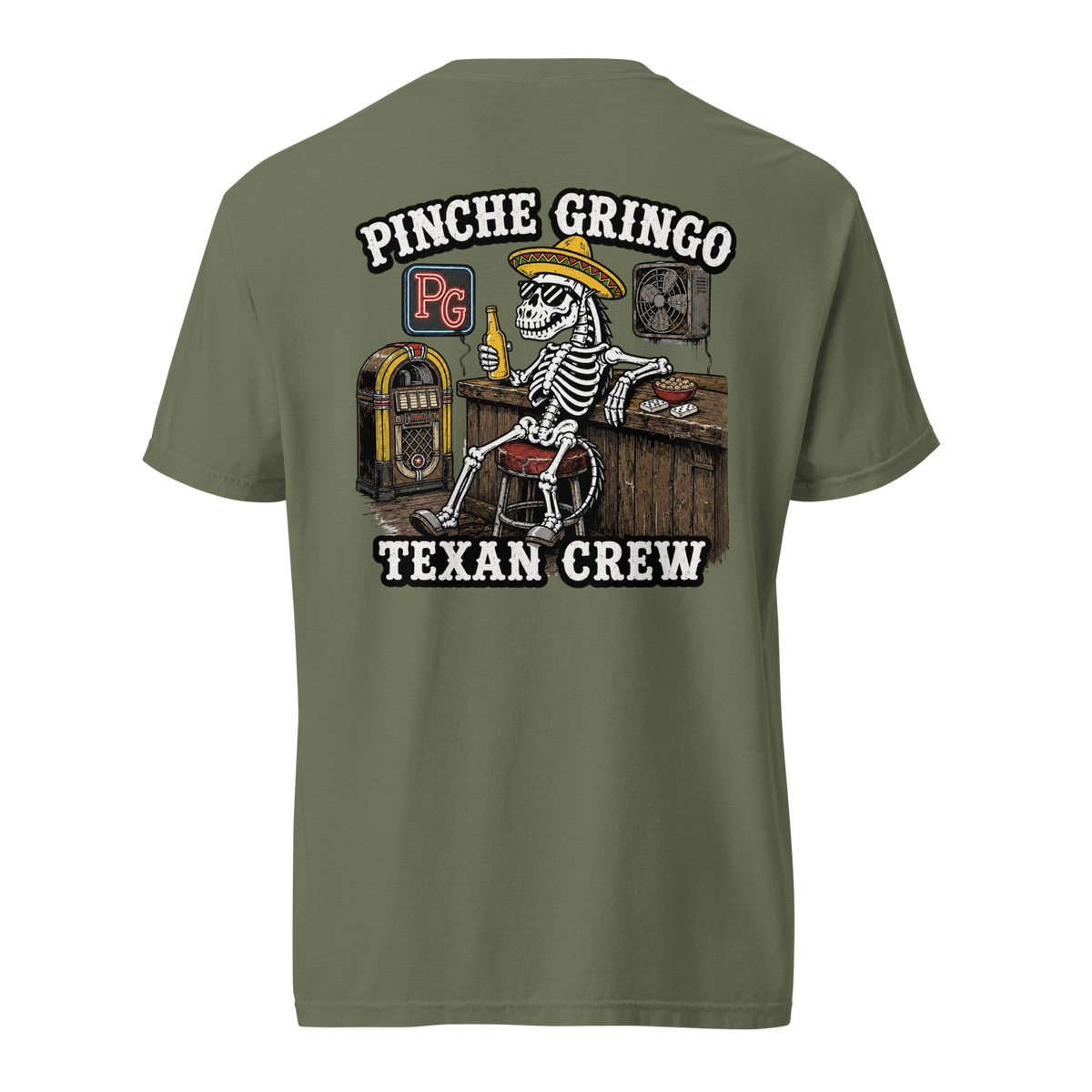 Pinche Gringo Texan Crew Bar Shirt