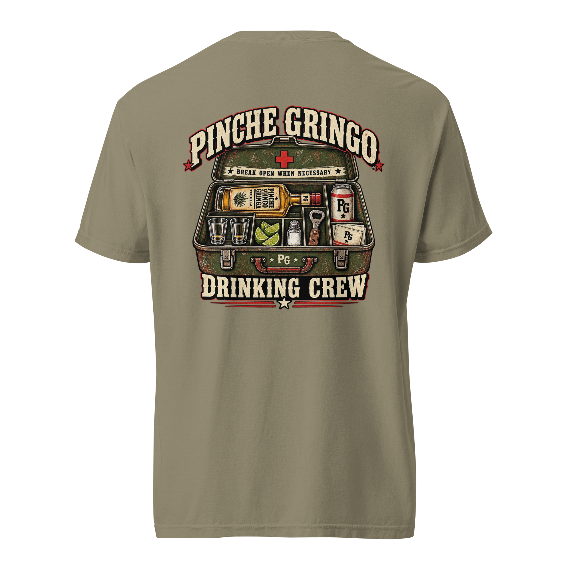 Pinche Gringo Drinking Crew First Aid Shirt