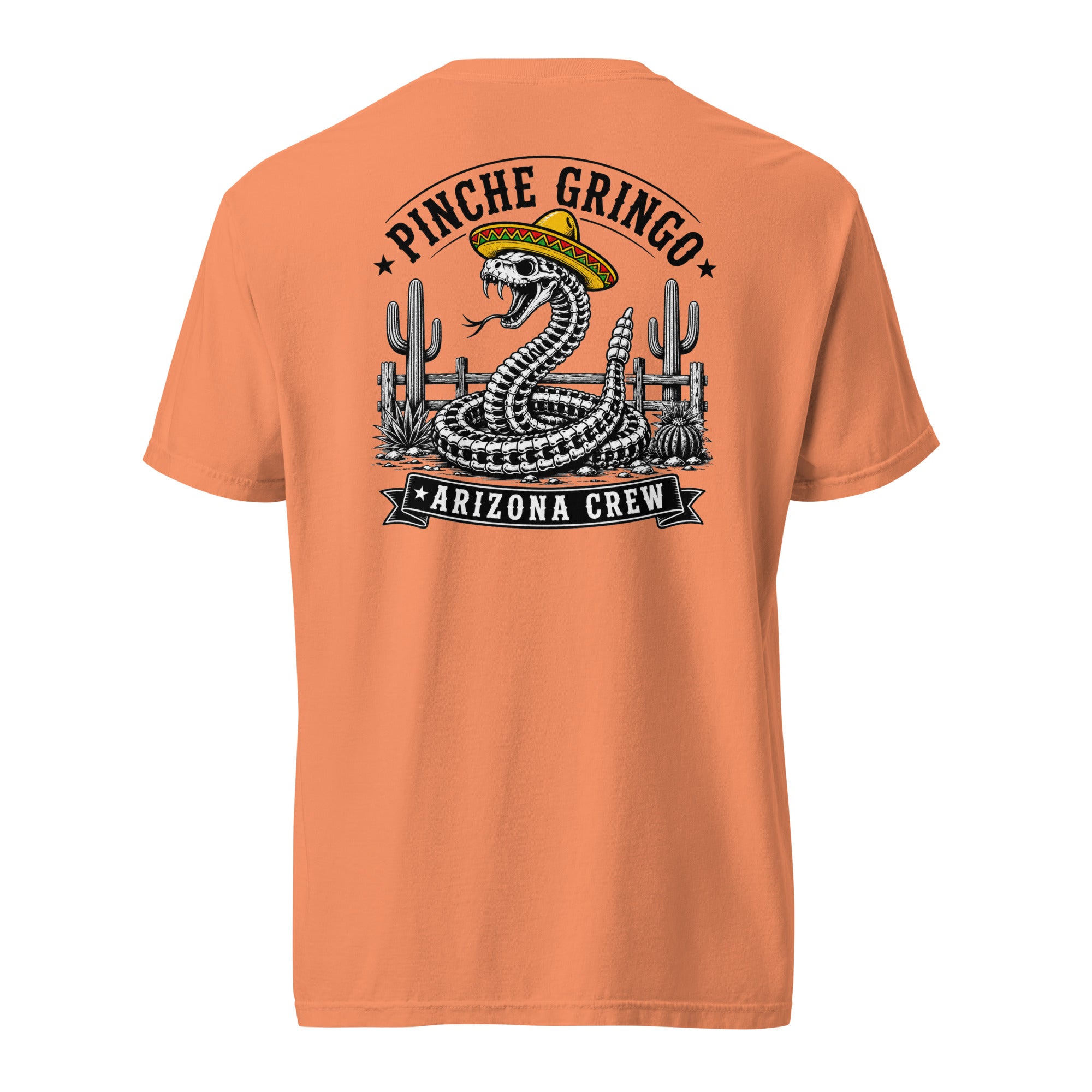 Pinche Gringo Arizona Crew Skeleton Snake Shirt
