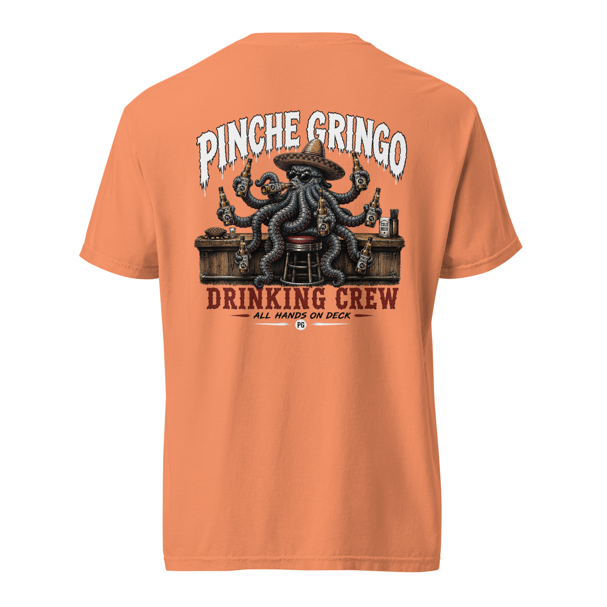 Pinche Gringo OctoChugger Drinking Crew Shirt