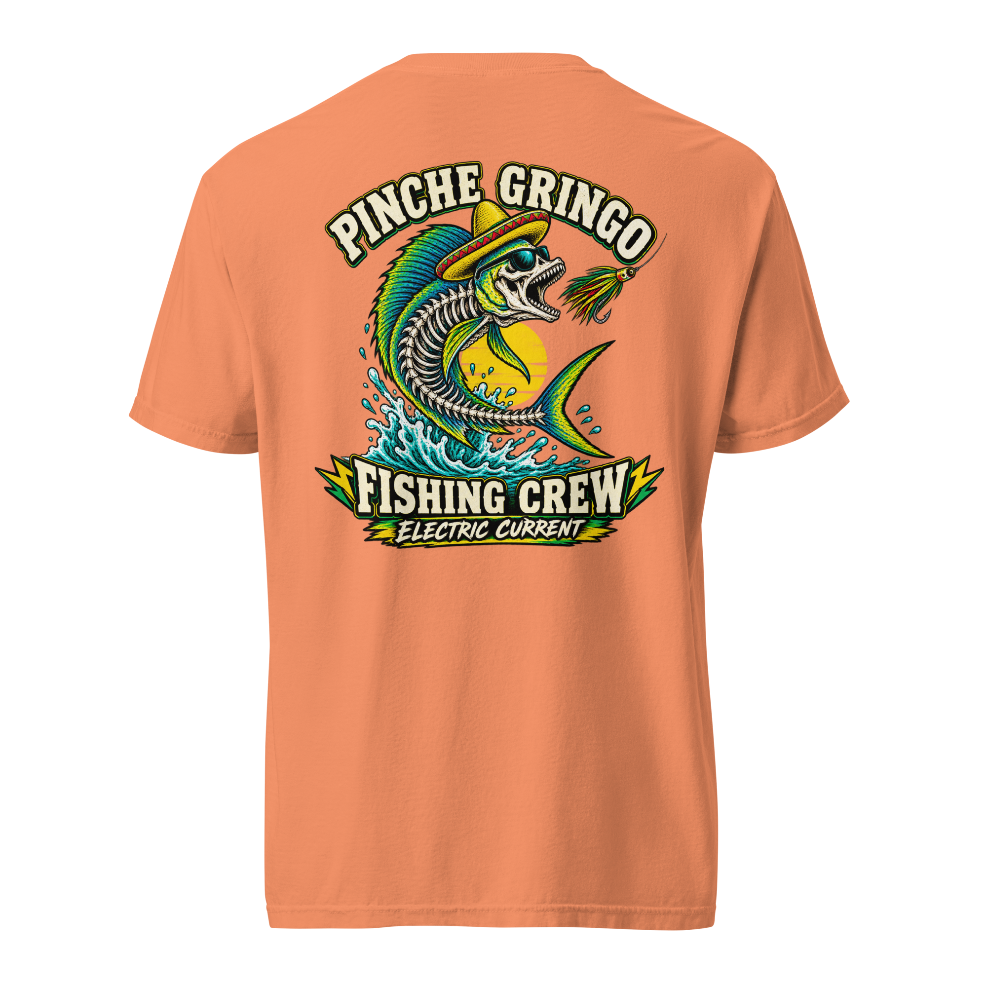 Pinche Gringo Fishing Crew Electric Current Shirt