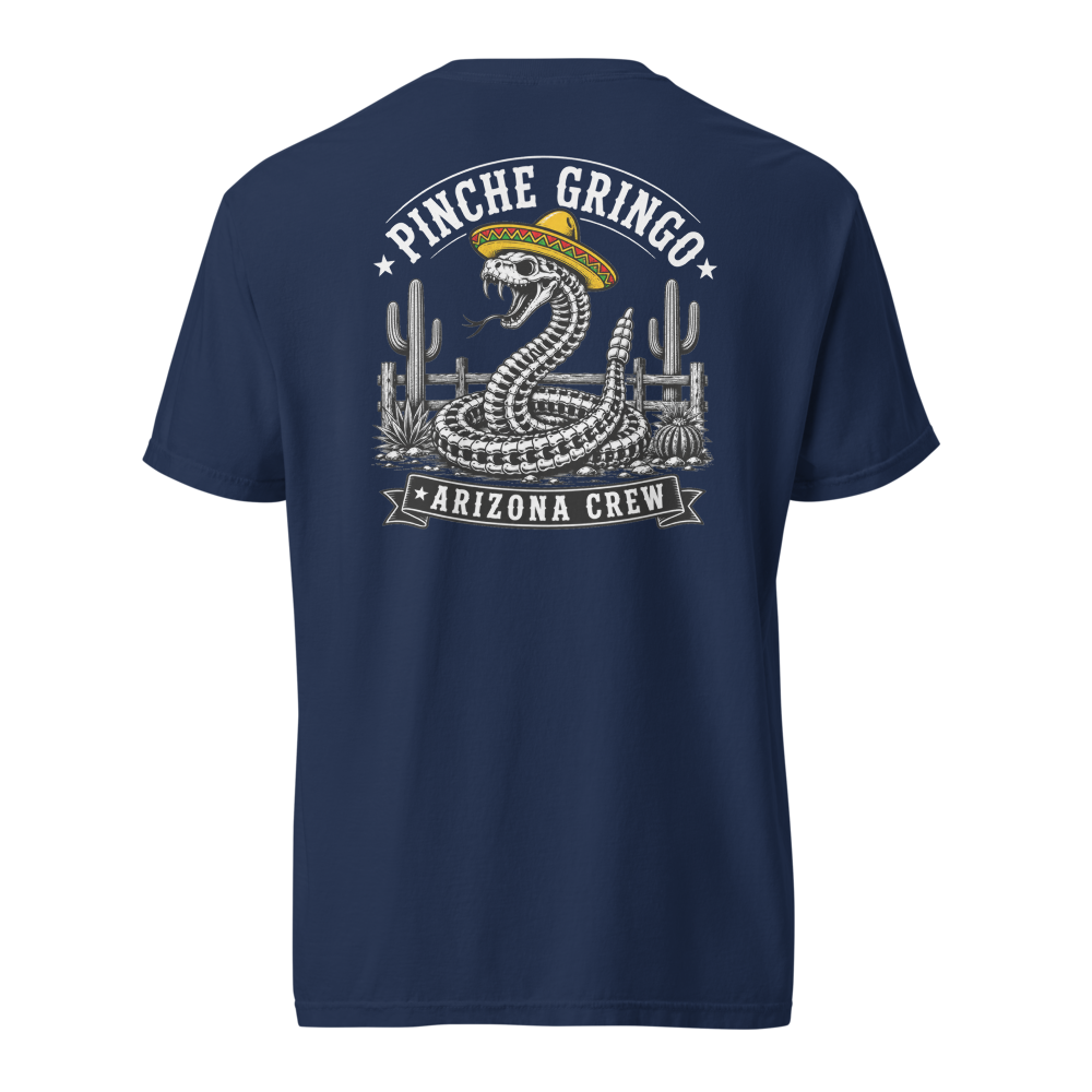 Pinche Gringo Arizona Crew Skeleton Snake Shirt