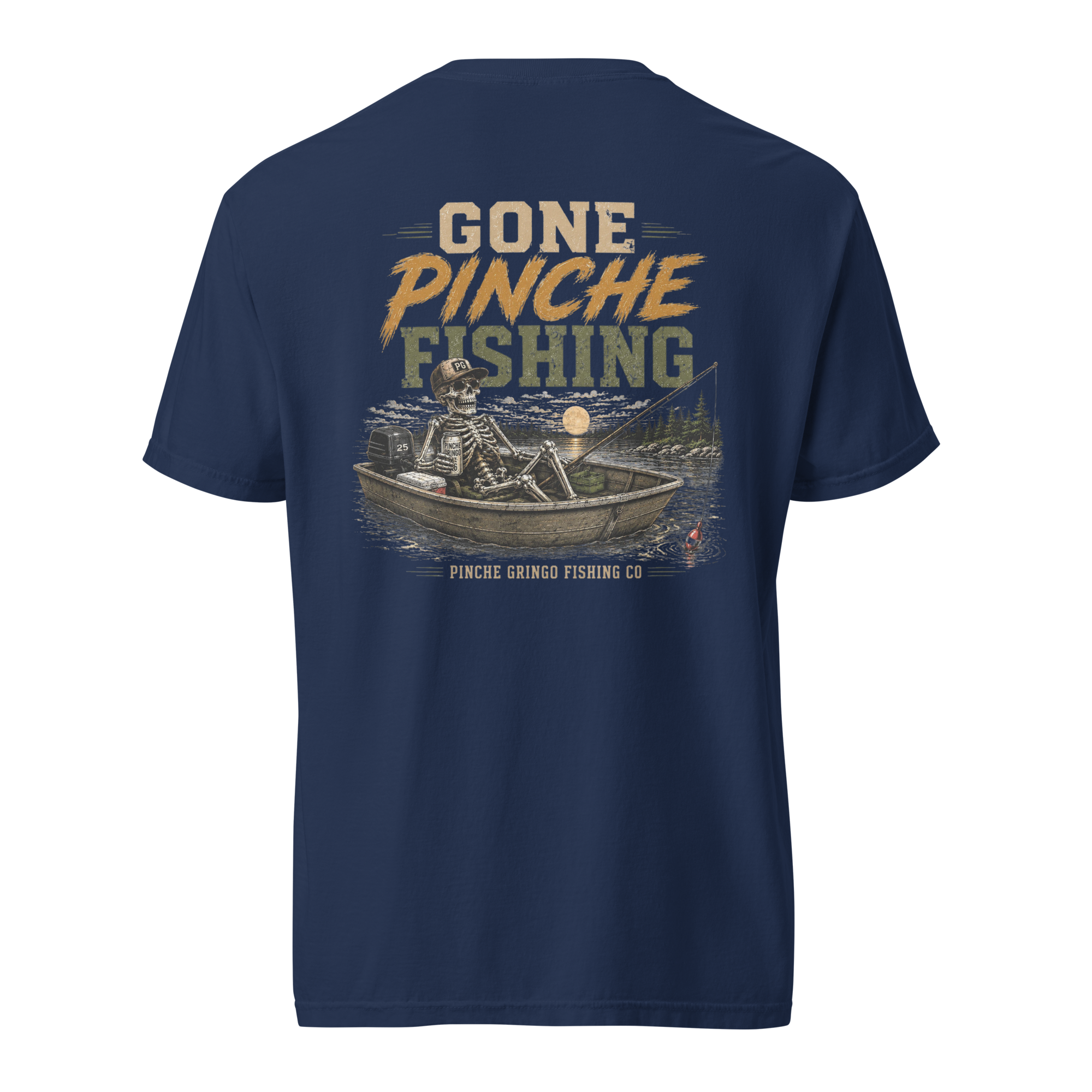 Pinche Gringo Gone Pinche Fishing Crew Shirt