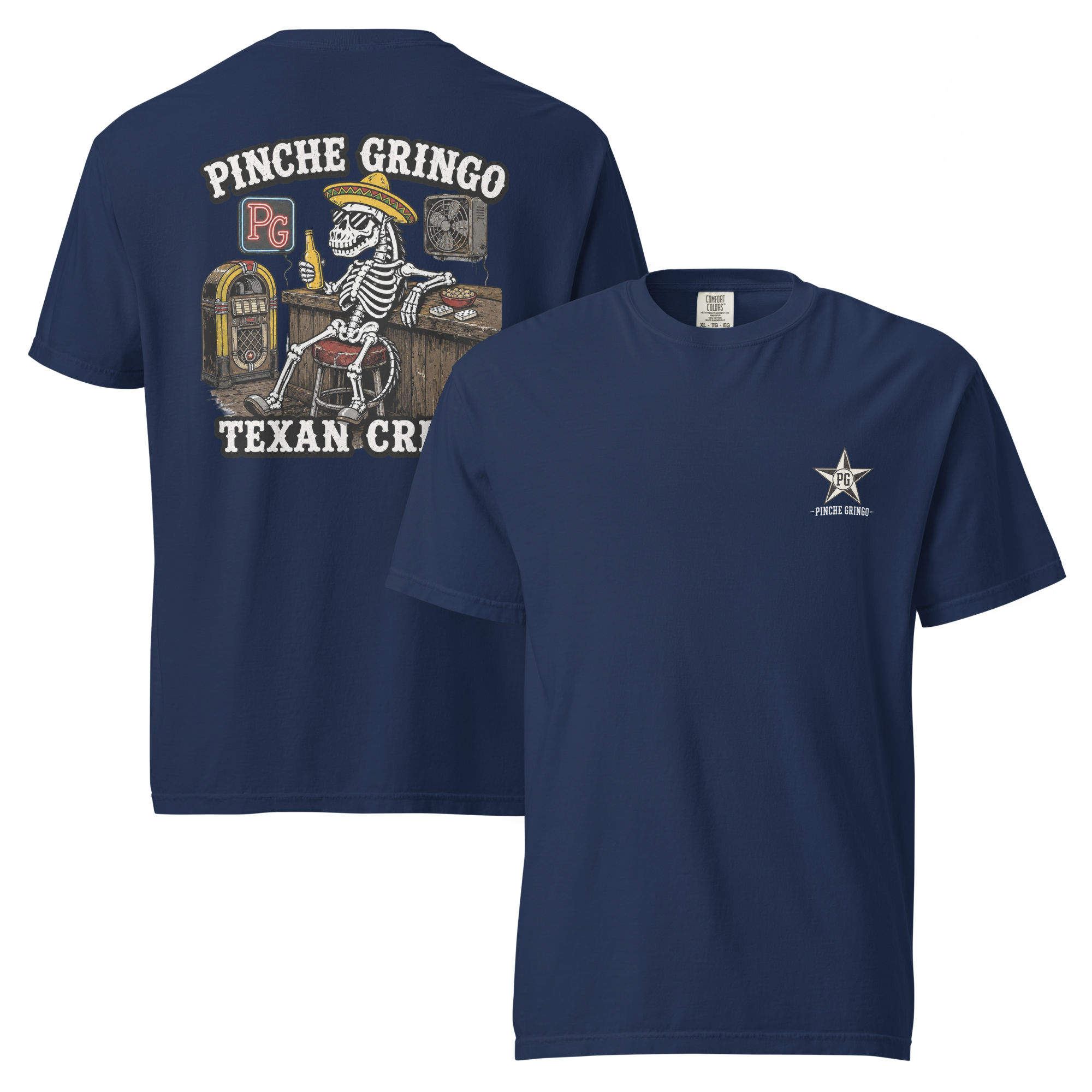 Pinche Gringo Texan Crew Bar Shirt