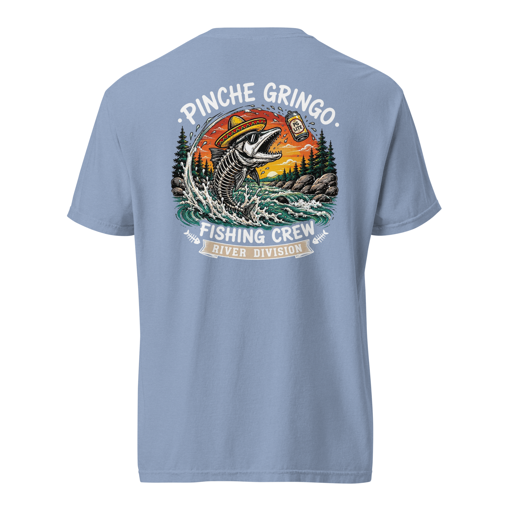 Pinche Gringo Fishing Crew River Beer Catch Shirt