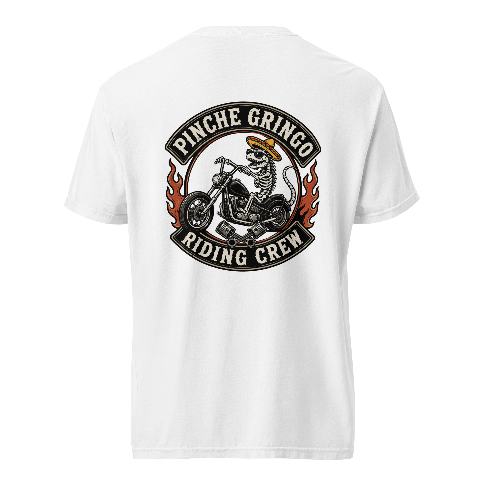 Pinche Gringo Riding Crew Patch Shirt