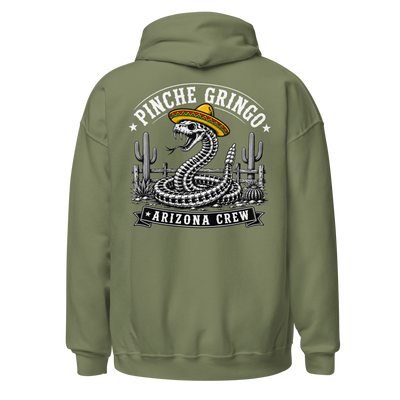 Pinche Gringo Arizona Crew Skeleton Snake Hoodie