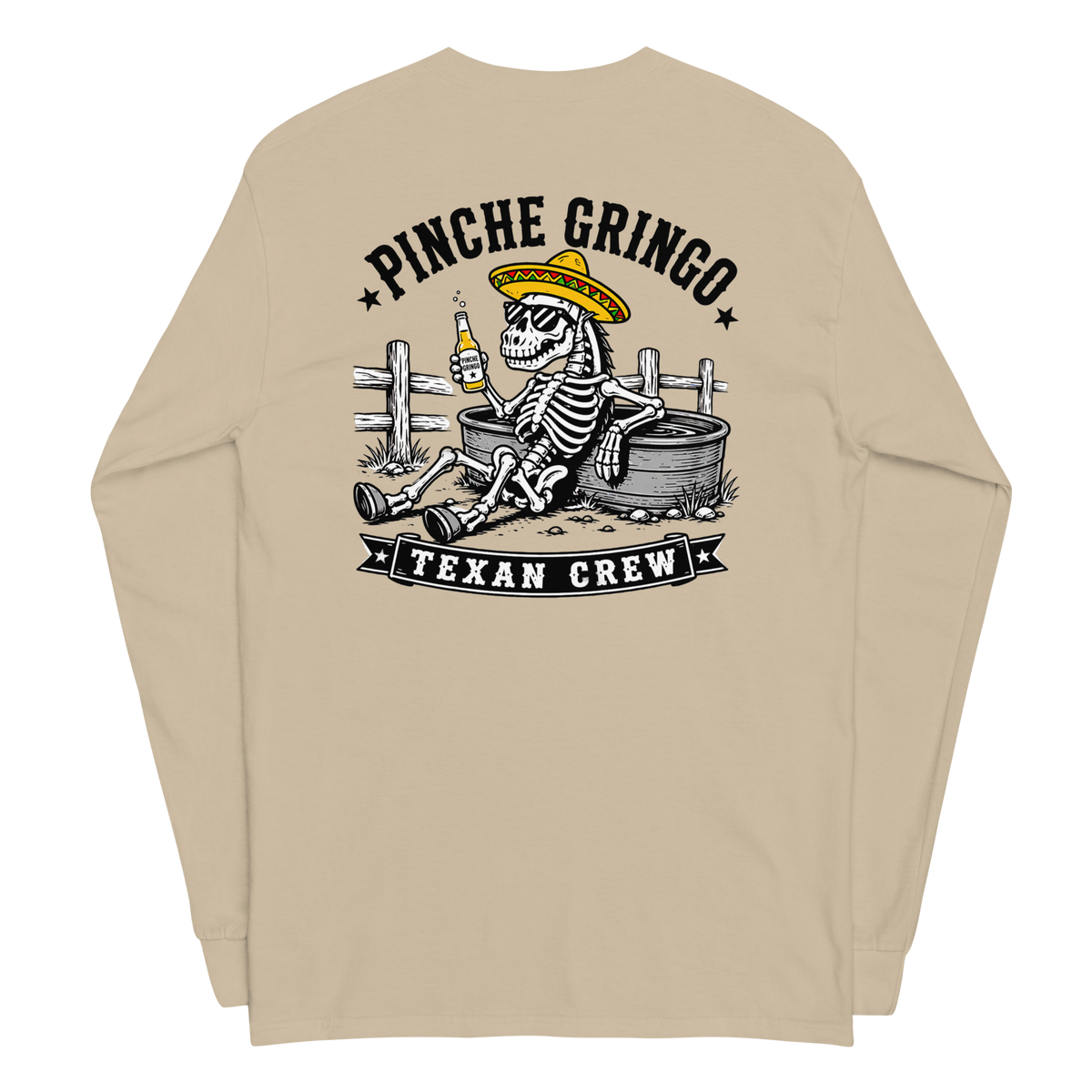 Pinche Gringo Texan Crew Long Sleeve Shirt